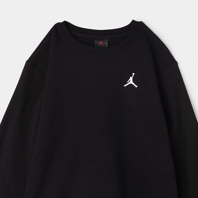 Jordan Juniors' Brooklyn Fleece Crew / Black