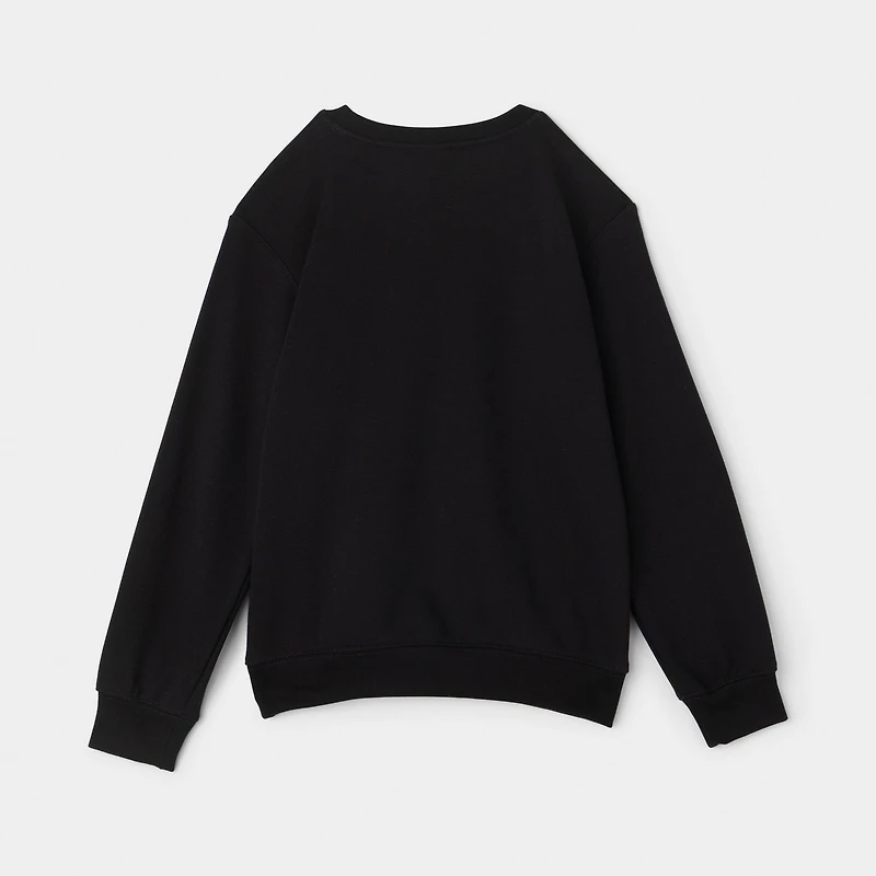 Jordan Juniors' Brooklyn Fleece Crew / Black