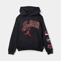 Jordan Juniors' Varsity Split Pullover Hoodie Off Noir / Gym Red