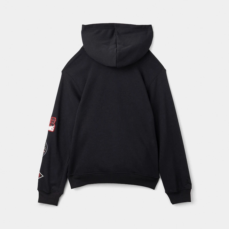 Jordan Juniors' Varsity Split Pullover Hoodie Off Noir / Gym Red