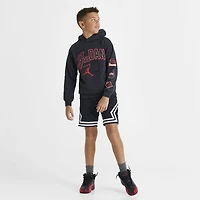 Jordan Juniors' Varsity Split Pullover Hoodie Off Noir / Gym Red