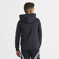 Jordan Juniors' Varsity Split Pullover Hoodie Off Noir / Gym Red