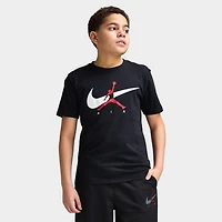 Jordan Juniors' Jumpman Swoosh Intersection T-Shirt / Black