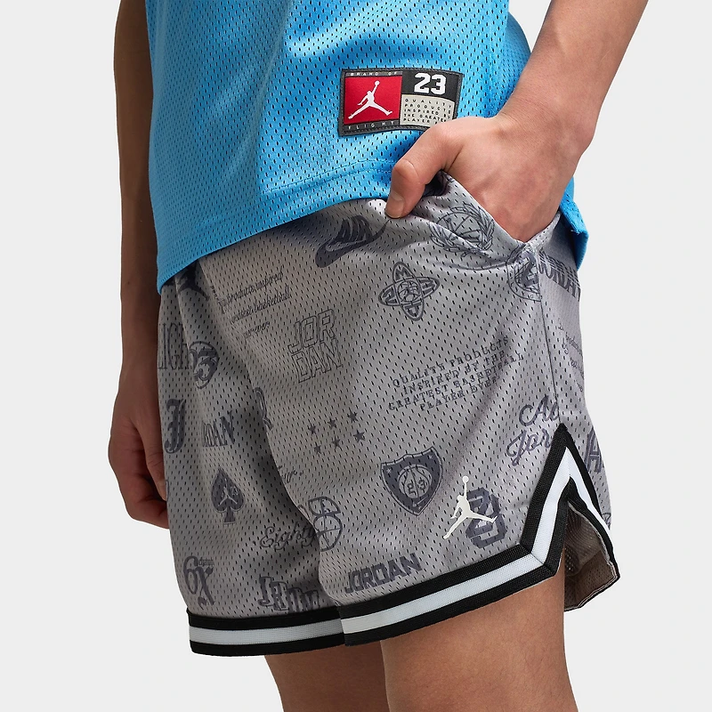 Jordan Juniors Short imprimé mailles et bandes / Gris