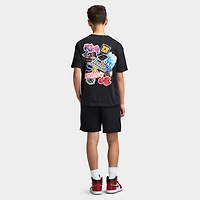 Jordan Juniors' Sticker Pack T-Shirt / Black