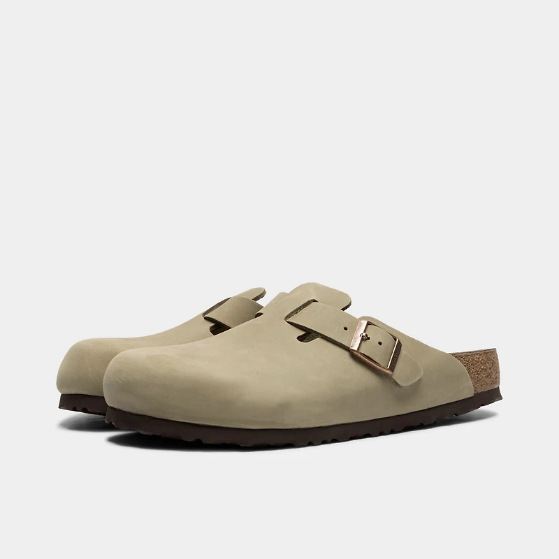 Birkenstock Boston / Cuir Huilé Tabac