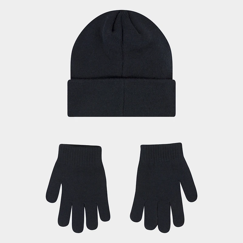 Nike Big Kids Club Beanie and Gloves Set / Black