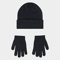 Nike Big Kids Club Beanie and Gloves Set / Black