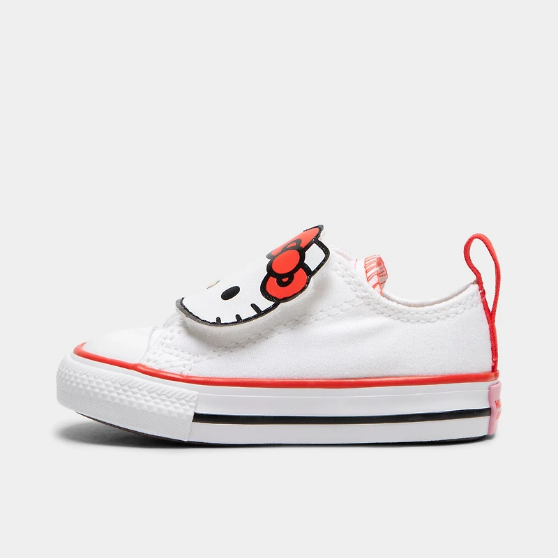 Converse Infants' Chuck Taylor All Star One Strap Hello Kitty and Friends White / - Red