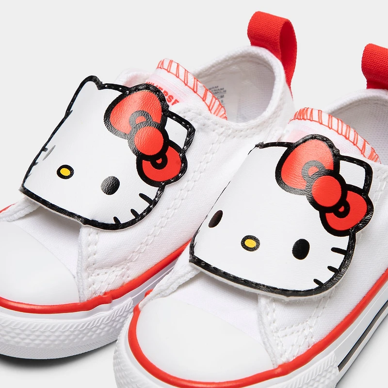 Converse Infants' Chuck Taylor All Star One Strap Hello Kitty and Friends White / - Red