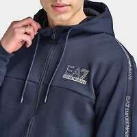 EA7 Chandail à Capuchon Zippé / Bleu Armani