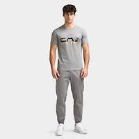 EA7 Gold Chest Logo Tee / Grey