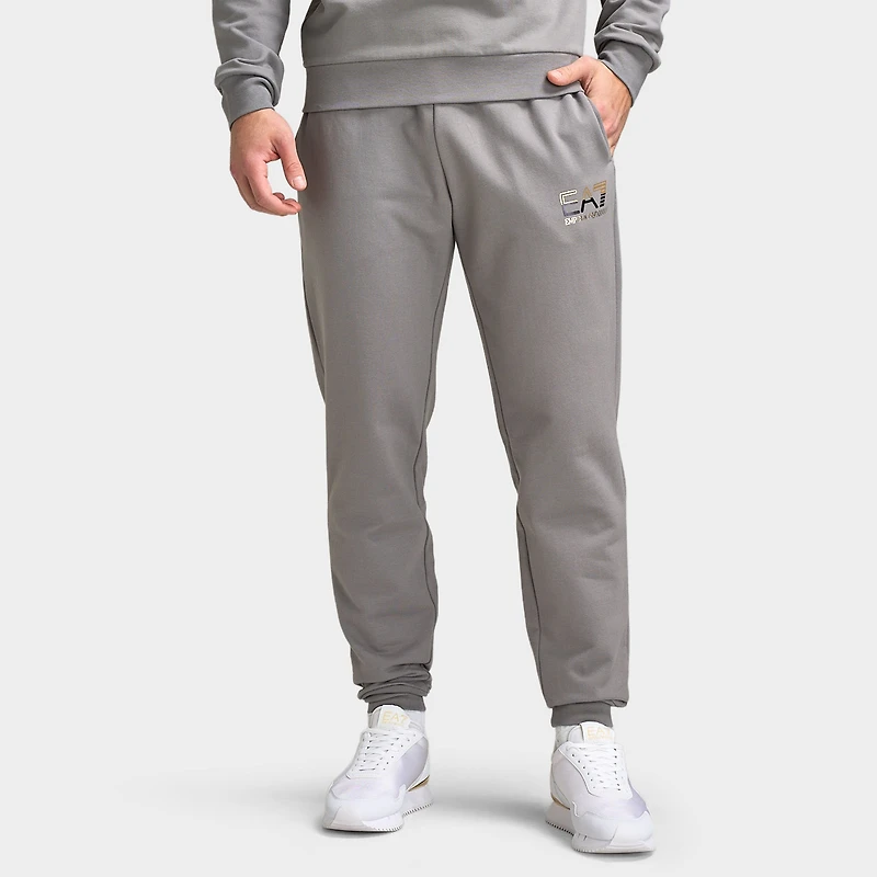 EA7 Gold Chest Logo Crew Jogging Set / Grey