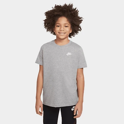 Nike Sportswear Juniors' Embroidered Futura T-Shirt / Dark Grey Heather