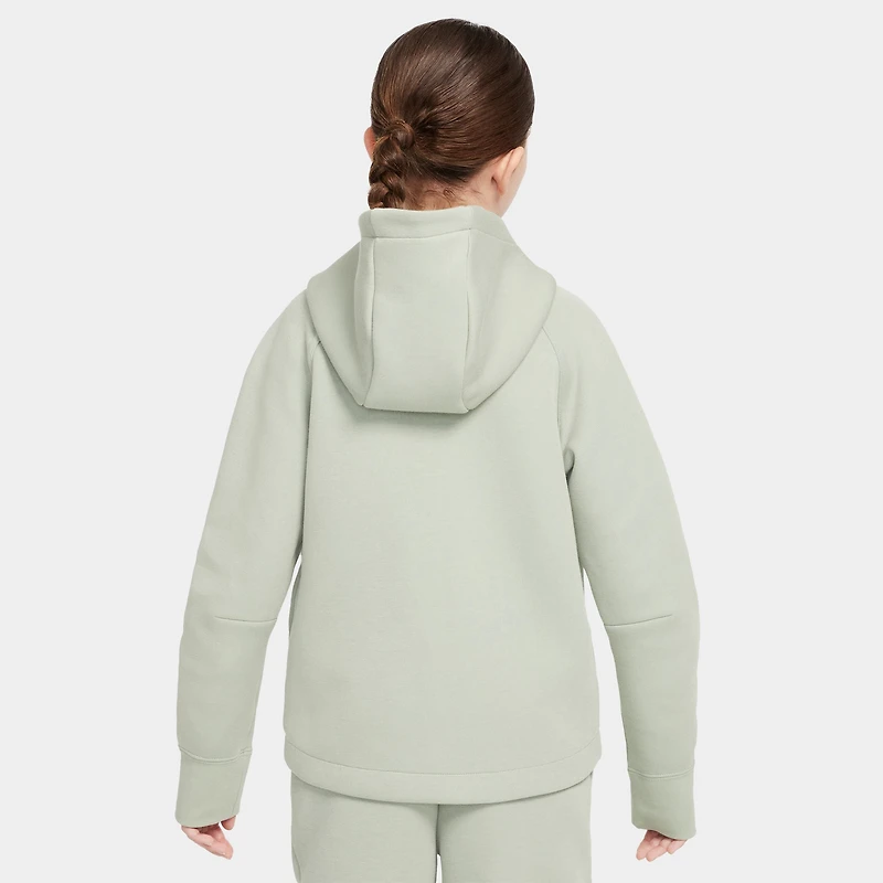 Nike Sportswear Junior Girls' Tech Fleece Full-Zip Hoodie Jade Horizon / Black