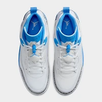 Jordan Spizike Low Blanc / Bleu Université - Gris Loup