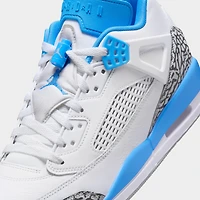 Jordan Spizike Low Blanc / Bleu Université - Gris Loup
