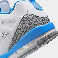 Jordan Spizike Low Blanc / Bleu Université - Gris Loup