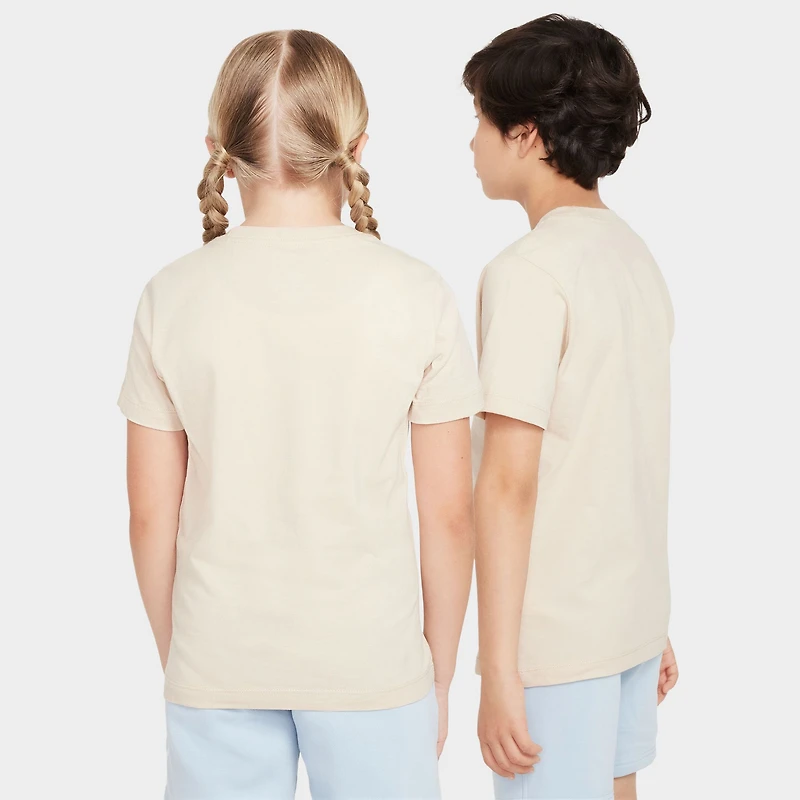 Nike Sportswear Juniors' Embroidered Futura T-Shirt / Sand Drift