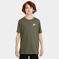Nike Sportswear Junior's Embroidered Futura T-Shirt / Medium Olive