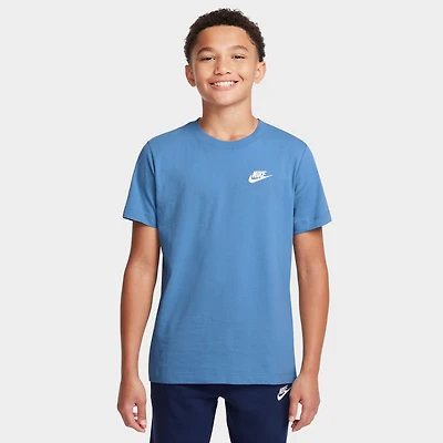 NIKE SPORTSWEAR JUNIORS' EMBROIDERED FUTURA T-SHIRT / BEYOND BLUE