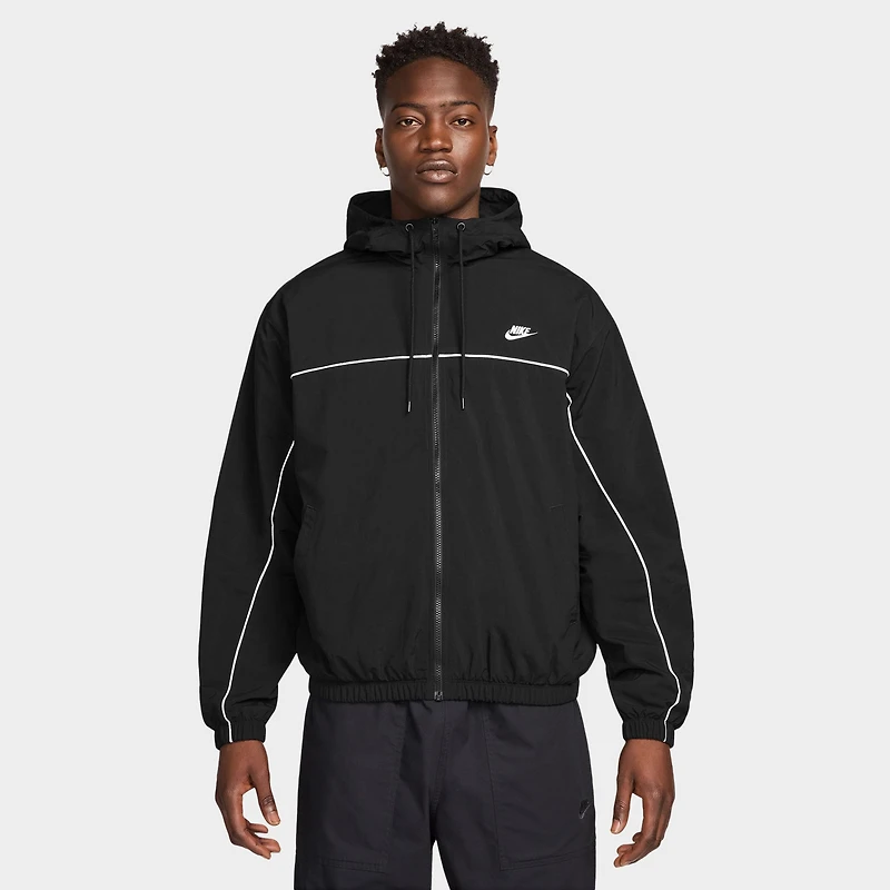 Nike Club Athlete Hooded Jacket Black / White