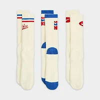 Nike ED Plus Cushioned Retro Crew Socks-3 Pack / Multi-color