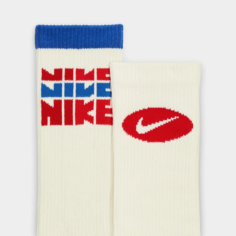 Nike ED Plus Cushioned Retro Crew Socks-3 Pack / Multi-color