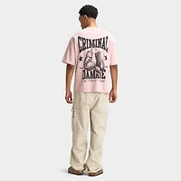 Criminal Damage T-shirt Boxing Gym pour hommes / Rose