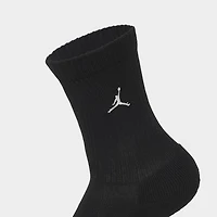 Jordan Children's Everyday Crew Socks (6 PK) / Black