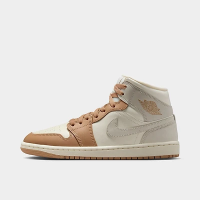 Jordan Women's 1 Mid Ale Ivory / Light Orewood Brown - Hemp