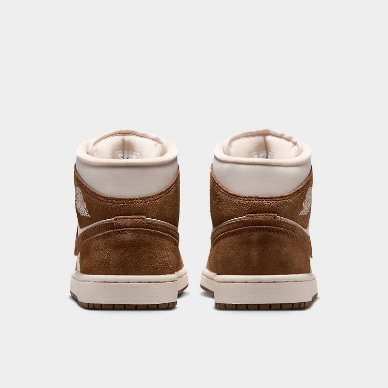 Jordan Women's 1 Mid Light British Tan / Chalk