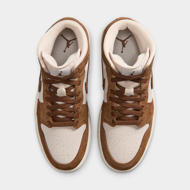 Jordan Women's 1 Mid Light British Tan / Chalk