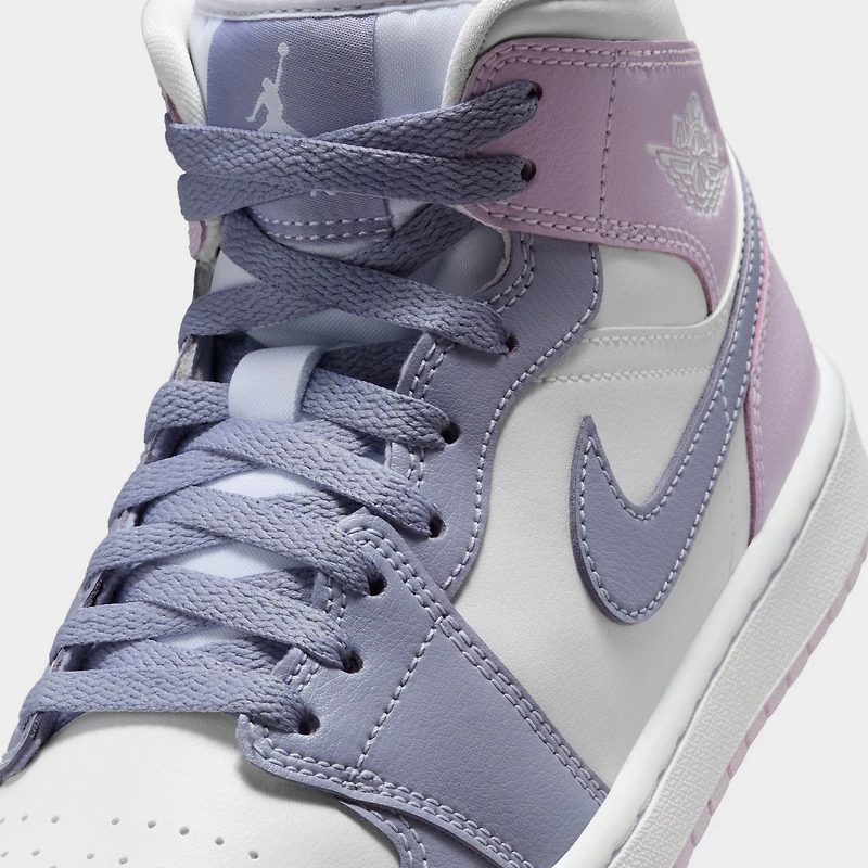 Jordan Women's 1 Mid Indigo Haze / Doll-White