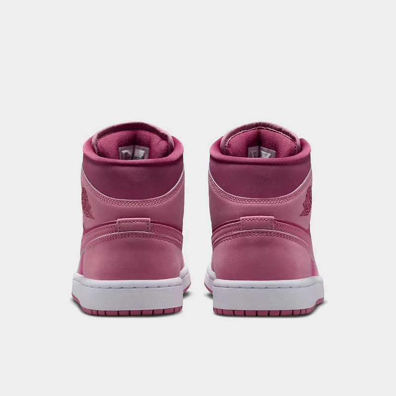 Jordan Women's 1 Mid Desert Berry / Sweet Beet - White