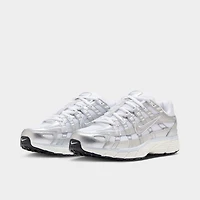 Nike Women's P-6000 White / Metallic Silver - Blue Tint