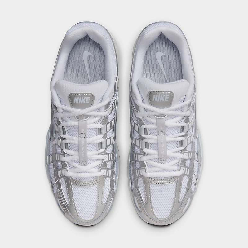 Nike Women's P-6000 White / Metallic Silver - Blue Tint