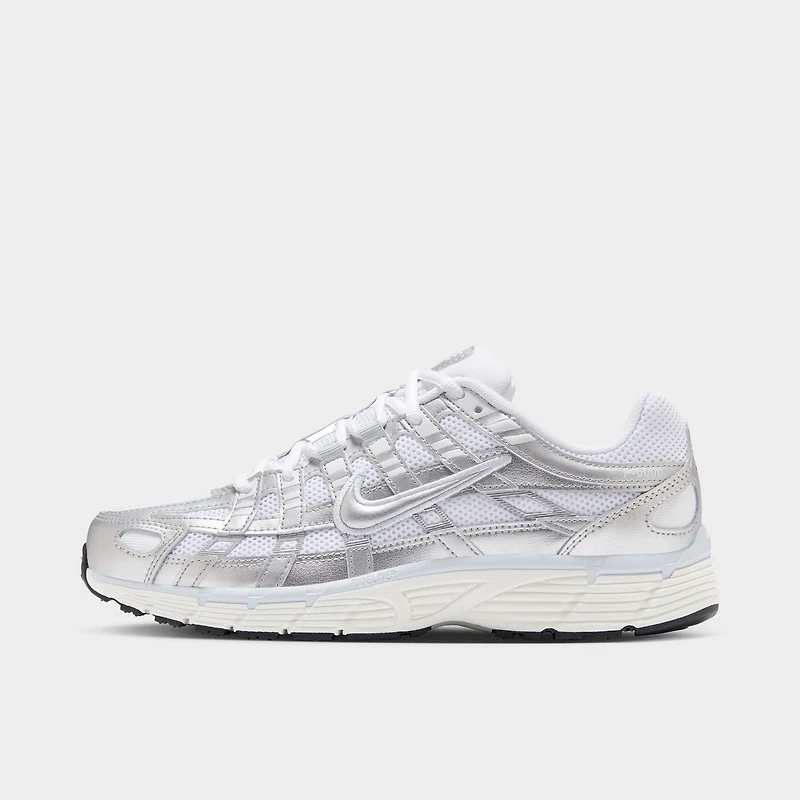 Nike Women's P-6000 White / Metallic Silver - Blue Tint