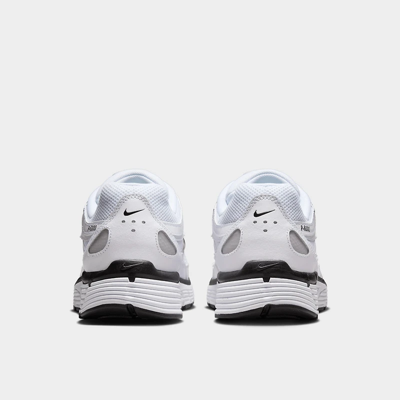 Nike P-6000 White / Black - Metallic Silver