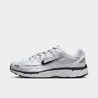 Nike P-6000 White / Black - Metallic Silver