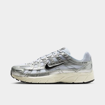 Nike P-6000 White / Black - Metallic Silver