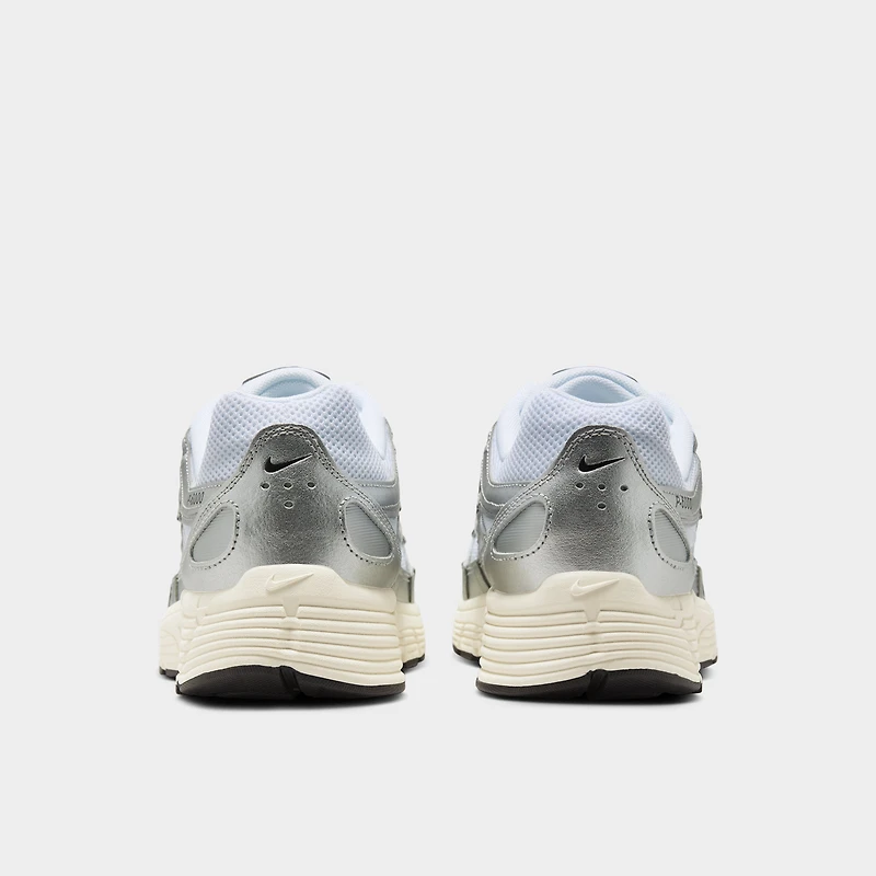 Nike P-6000 White / Black - Metallic Silver