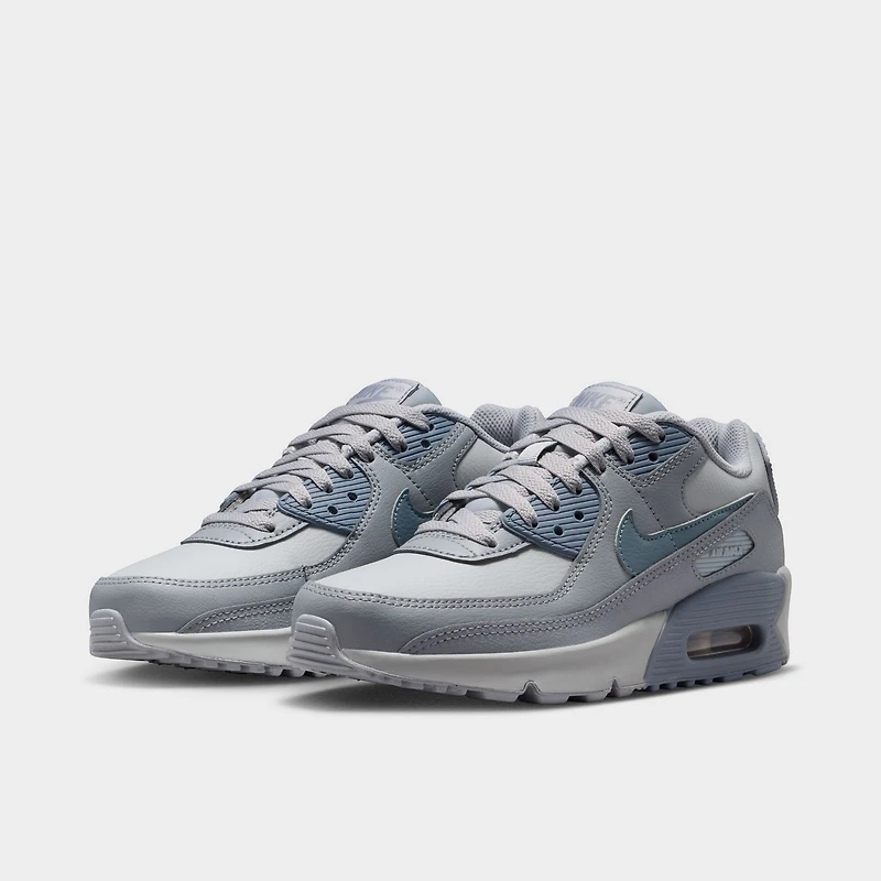 Nike Air Max 90 GS Wolf Grey / Armory Blue - Stealth