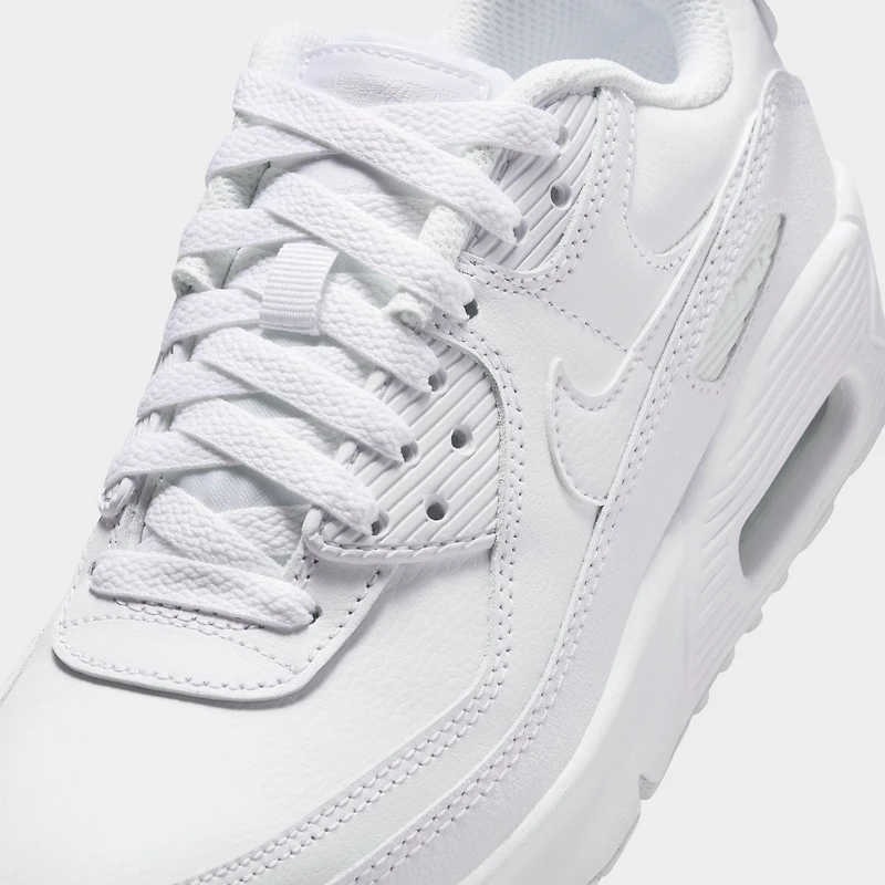 Nike Air Max 90 LTR GS Blanc / - Argent Métallique