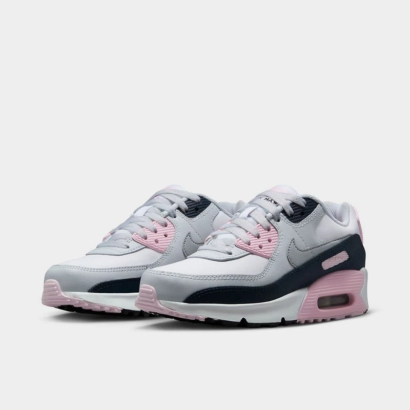 Nike Air Max 90 LTR GS White / Wolf Grey - Pink Foam