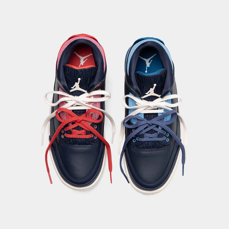 Jordan Women's 3 Retro Obsidian / Chalk - Track Red