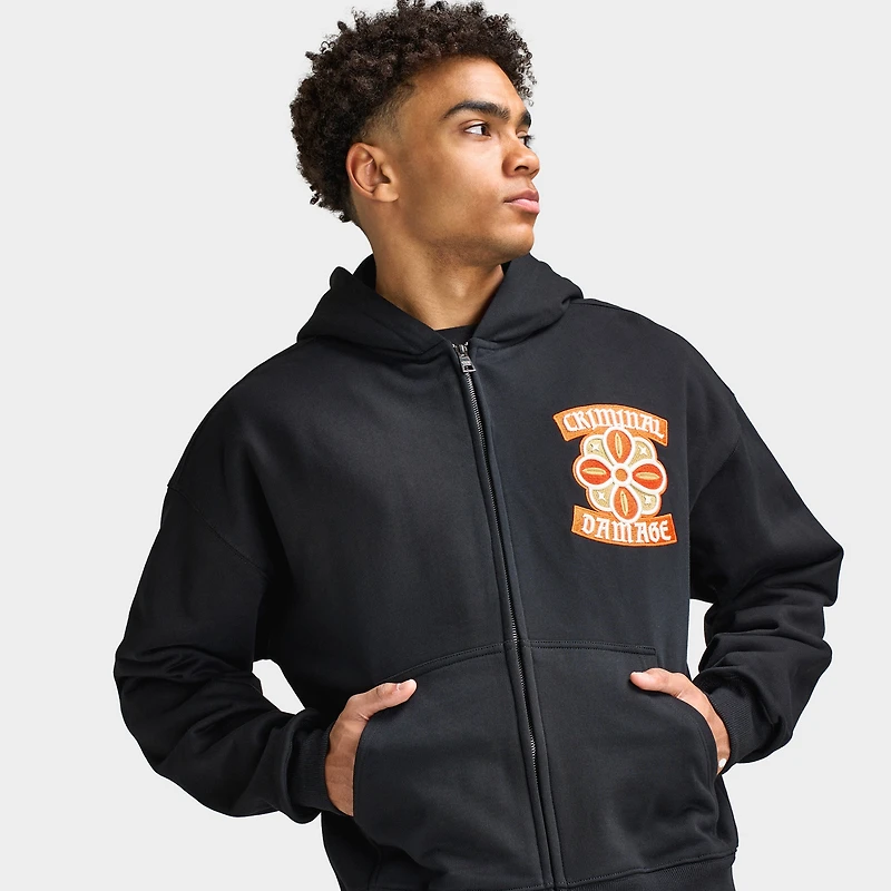 Criminal Damage Celtic Hoodie Black / Red