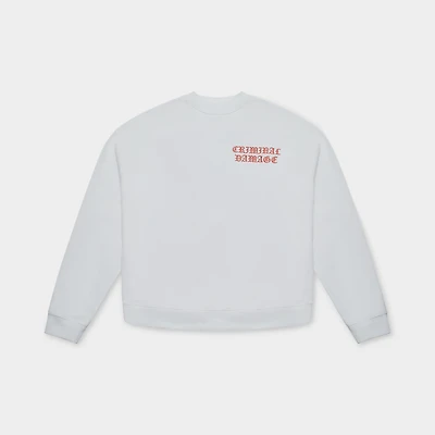 Criminal Damage Celtic Sweatshirt Off-White / Red