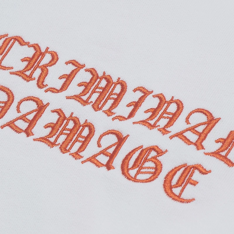 Criminal Damage Celtic Sweatshirt Off-White / Red