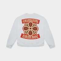Criminal Damage Celtic Sweatshirt Off-White / Red